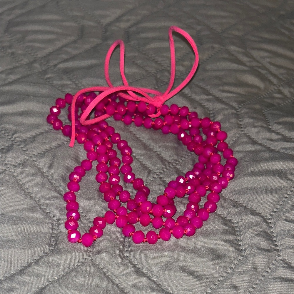 Hot Pink Layering Necklace